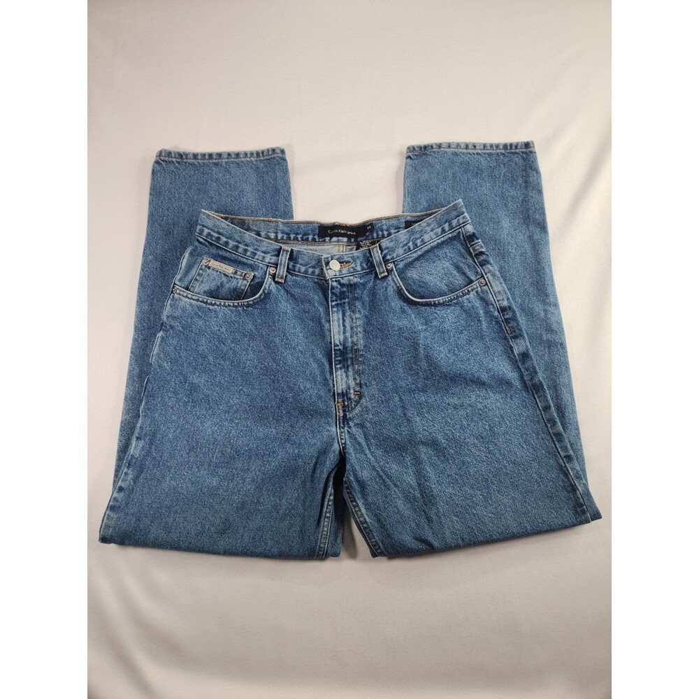 Calvin Klein Jeans Easy Fit Men 33 Light Wash Vintage 90s Y2K Denim CKJ